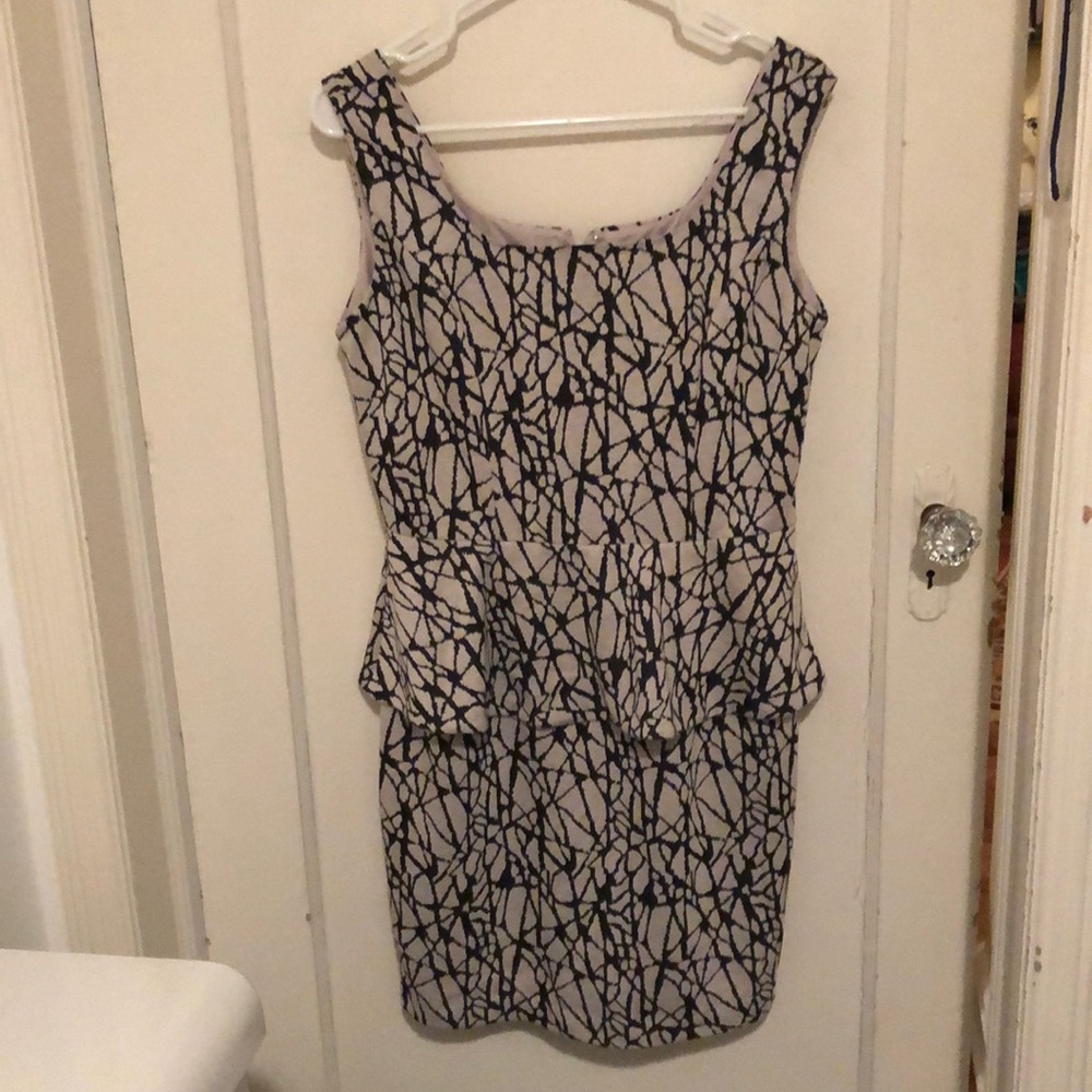 Bar III peplum mini dress